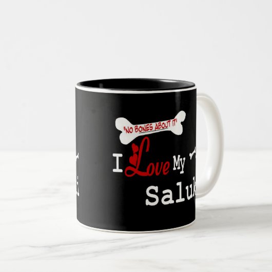 Saluki (I-Liebe) Tasse (VorderseiteRechts)