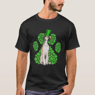 Saluki Kleeblatt Paw Clovers St Patrick's Day T-Shirt