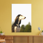 Saluki Leinwanddruck (Insitu (Wohnzimmer))