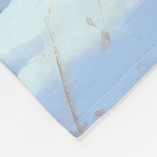 Saluki Let It Schnee Weihnachten Fleecedecke (Ecke)