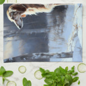 Saluki Let It Schnee Weihnachten Geschirrtuch (Gefaltet)