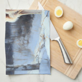 Saluki Let It Schnee Weihnachten Geschirrtuch (Viertel Falte)