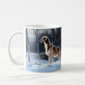 Saluki Let It Schnee Weihnachten Kaffeetasse (Links)