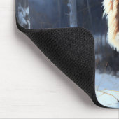 Saluki Let It Schnee Weihnachten Mousepad (Ecke)