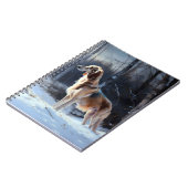 Saluki Let It Schnee Weihnachten Notizblock (Linke Seite)