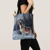 Saluki Let It Schnee Weihnachten Tasche (Von Nahem)