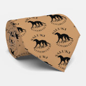 Saluki Lovers Club Krawatte (Gerollt)