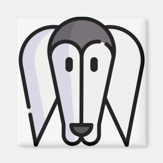 Saluki Magnet (Vorne)