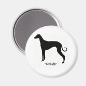 Saluki Magnet (Vorderseite/Rückseite)