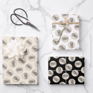 Saluki Malerei Rehfarbenes Sable Süß Original Hund Geschenkpapier Set