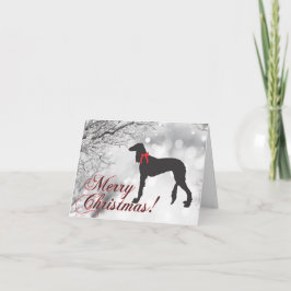 Saluki Merry Christmas Karte