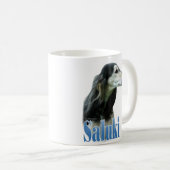 Saluki-Name Kaffeetasse (VorderseiteRechts)