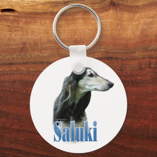 Saluki-Name Schlüsselanhänger (Vorderseite)
