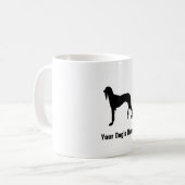 Saluki oder Gazelle Hound (oder Gazelle Hound)キ Kaffeetasse (Vorderseite Links)