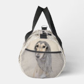 Saluki Painting Fawn Sable Niedlich Original Hunde Duffle Bag (Rechts)