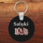 Saluki Papa Schlüsselanhänger (Vorderseite)