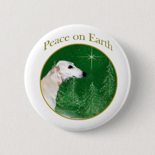 Saluki Peace Button