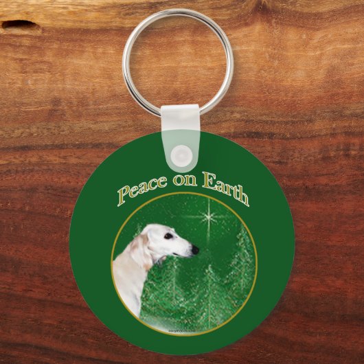 Saluki Peace Schlüsselanhänger (Rückseite)