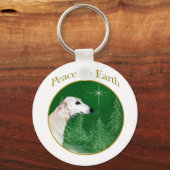 Saluki Peace Schlüsselanhänger (Vorderseite)