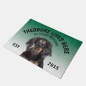 Saluki Personalisiert Dog Lover Doormat Fußmatte (Schrägansicht)