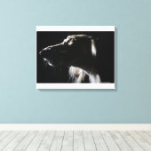 Saluki, Portrait Leinwanddruck (Insitu (Holzboden))