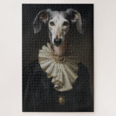 Saluki Portrait Pearls und Colcar Puzzle (Vertikal)
