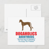 Saluki Postkarte (Vorne/Hinten)