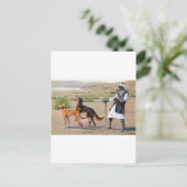 Saluki Postkarte (Stehend Vorderseite)