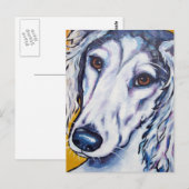 Saluki Postkarte (Vorne/Hinten)