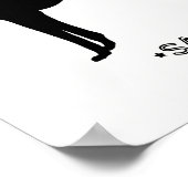Saluki Print Poster (Ecke)