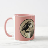 Saluki rosa tasse (Links)