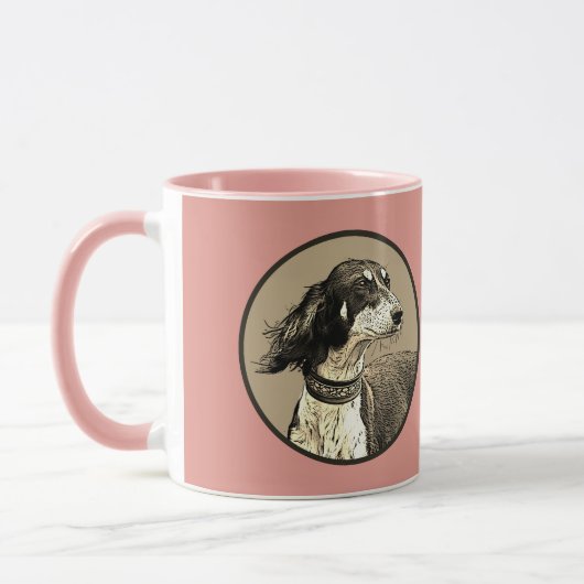 Saluki rosa tasse (Links)
