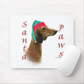Saluki Santa Paws Mousepad (Mit Mouse)