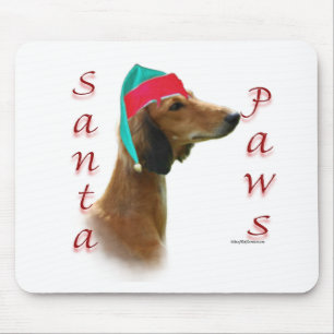 Saluki Santa Paws Mousepad