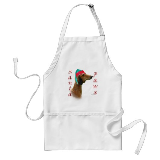 Saluki Santa Paws Schürze (Vorne)