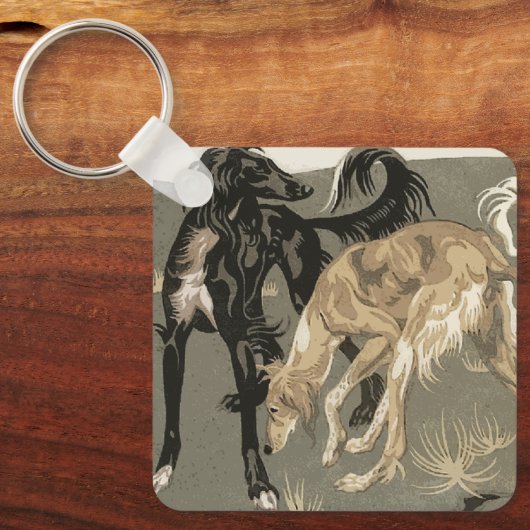 Saluki Schlüsselanhänger (Vorderseite)