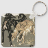 Saluki Schlüsselanhänger (Rückseite)