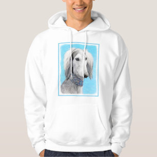 Saluki (Silber) Malerei - Niedliche Original Hunde Hoodie