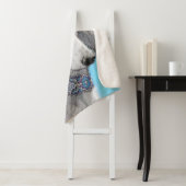 Saluki (Silber) Malerei - Niedliche Original Hunde Sherpadecke (Beispiel)