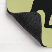 Saluki-Silhouette Mousepad (Ecke)