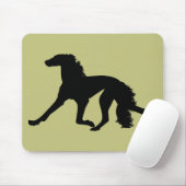 Saluki-Silhouette Mousepad (Mit Mouse)