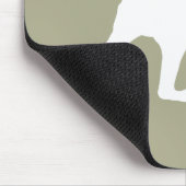 Saluki-Silhouette Mousepad (Ecke)