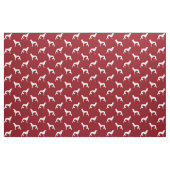 Saluki Silhouette-Muster-Rot Stoff (Fat Quarter (45,7 x 55,9 cm))