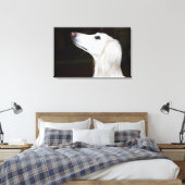 Saluki sucht nach leinwanddruck (Insitu (Schlafzimmer))