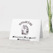 Saluki träumt Gruß-Karte Karte (Rückseite)