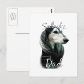 Saluki-Vater 2 Postkarte (Vorne/Hinten)