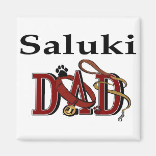 Saluki Vater Geschenke Magnet