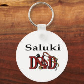 Saluki Vater Geschenke Schlüsselanhänger (Vorderseite)