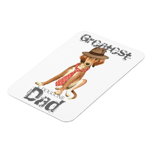 Saluki-Vater Magnet (Linke Seite)