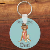 Saluki-Vater Schlüsselanhänger (Vorderseite)